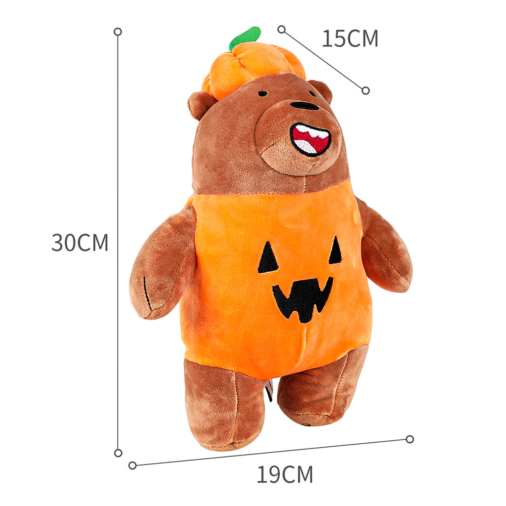 MINISO We Bare Bears Standing Plush 10  Toy with Hat