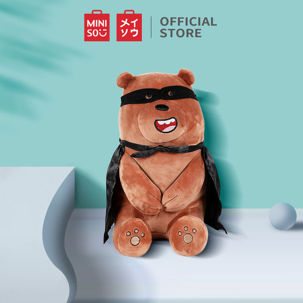MINISO We Bare Bears Plush 10  Lovely Sitting Stuffed Toy
