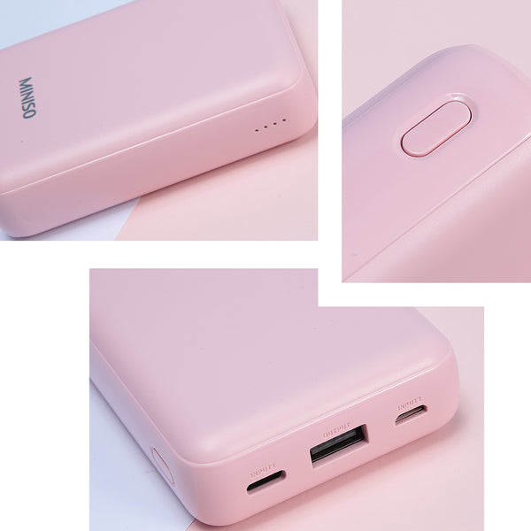 MINISO Power Bank 10000mAh Daya Besar Capacity Slim Charging Garansi