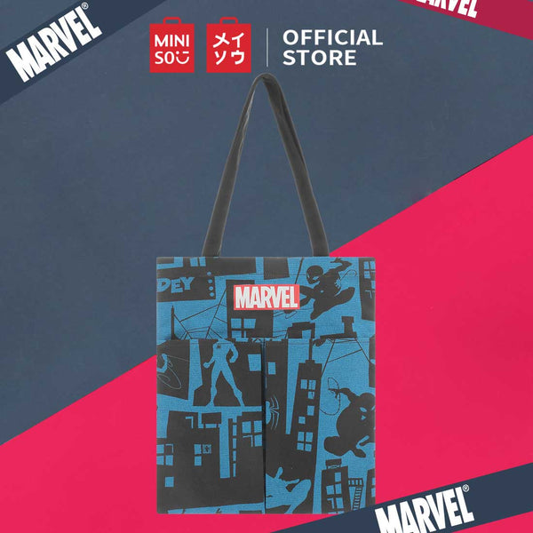 MINISO Marvel Tas Bahu Wanita Totebag 2 Saku Crossbody Shoulder Bag