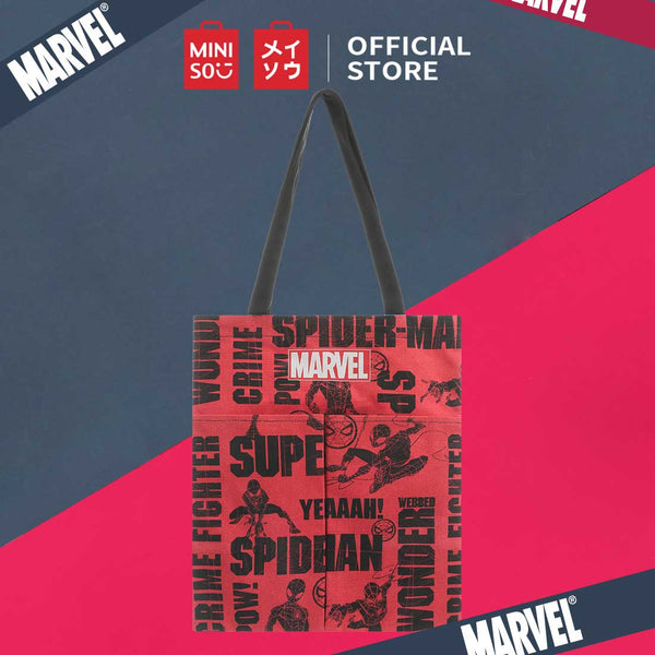 MINISO Marvel Tas Bahu Wanita Totebag 2 Saku Crossbody Shoulder Bag