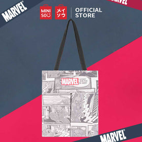 MINISO Marvel Tas Bahu Wanita Totebag 2 Saku Crossbody Shoulder Bag
