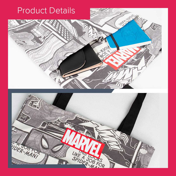 MINISO Marvel Tas Bahu Wanita Totebag 2 Saku Crossbody Shoulder Bag