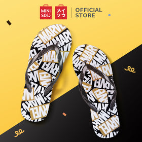 MINISO X Marvel Sandal Jepit Wanita Flip Flops Sendal Logo Marvel