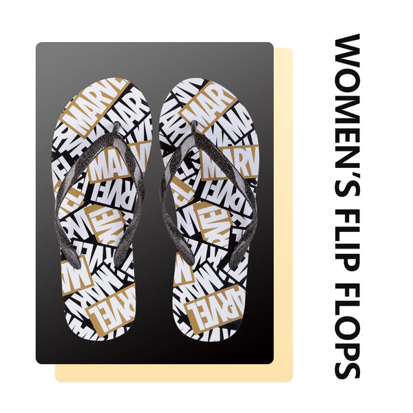 MINISO X Marvel Sandal Jepit Wanita Flip Flops Sendal Logo Marvel