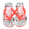 MINISO Marvel Sandal Jepit Pria Sandal Karet Santai untuk Rumah Mandi Spiderman