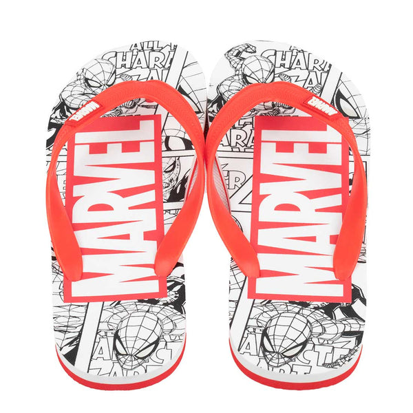 MINISO Marvel Sandal Jepit Pria Sandal Karet Santai untuk Rumah Mandi Spiderman