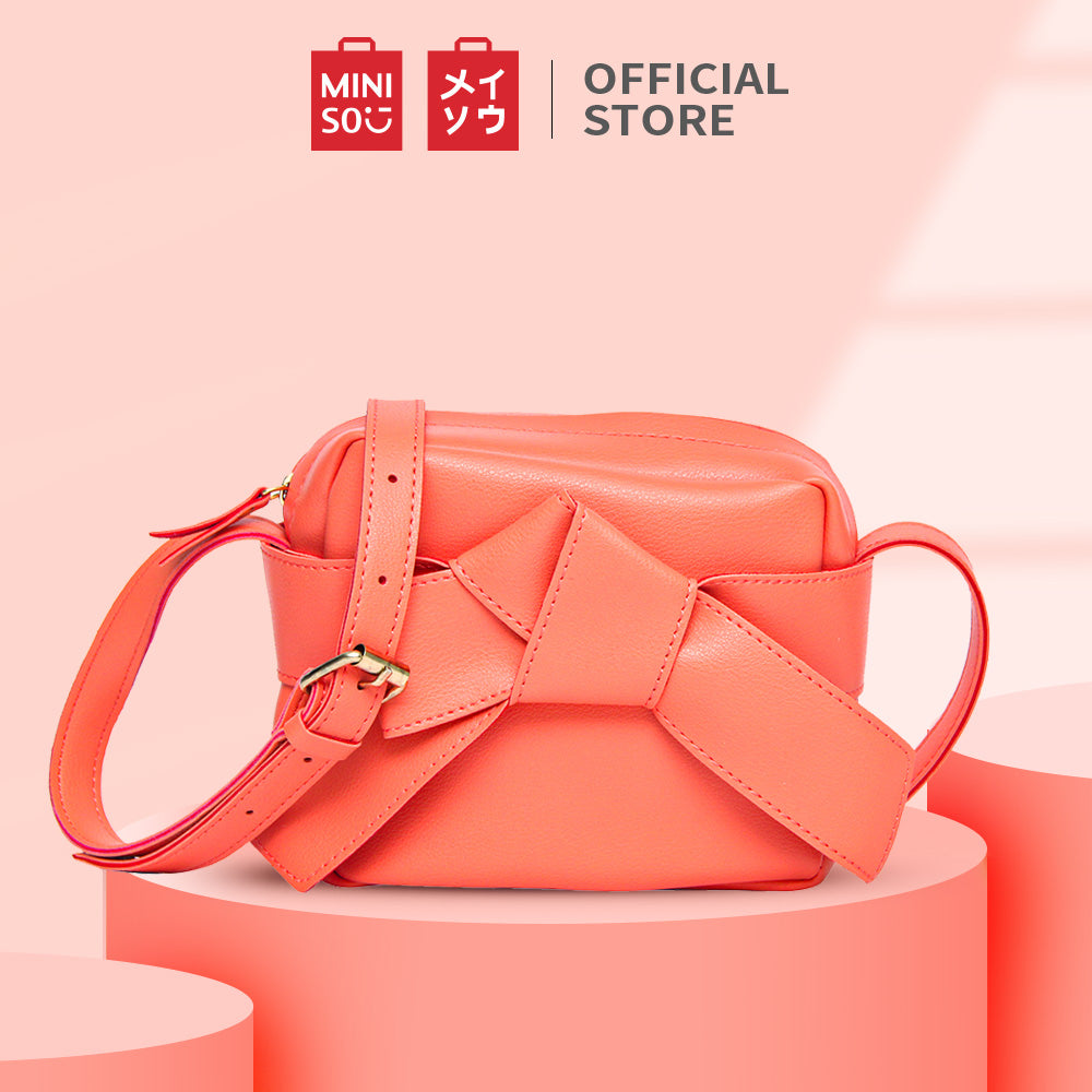 MINISO Tas Selempang Wanita Bow Tas Bahu Sling Bag Women Pesta Kecil