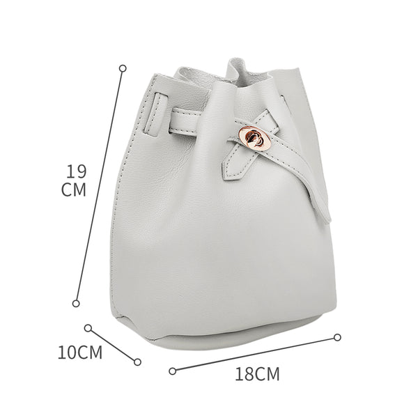 MINISO Tas Selempang Wanita Sling Bag Bucket Bag Ember Metalic Elegan