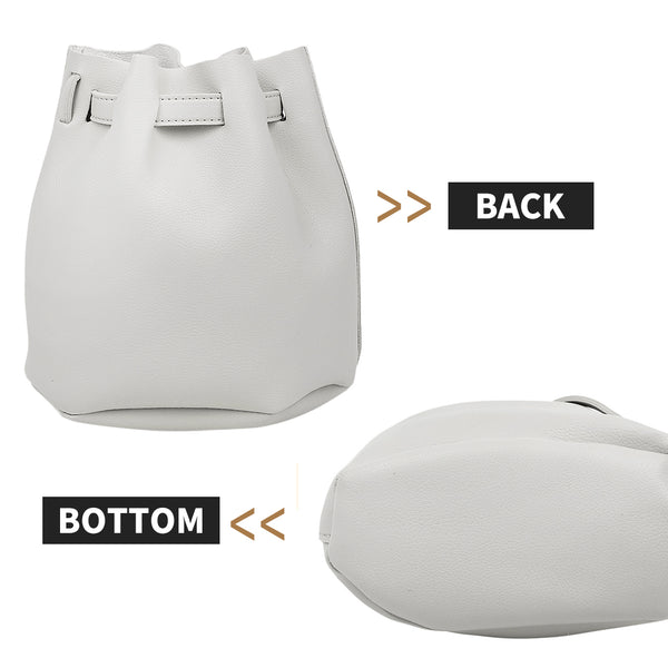 MINISO Tas Selempang Wanita Sling Bag Bucket Bag Ember Metalic Elegan