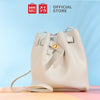 MINISO Tas Selempang Wanita Sling Bag Bucket Bag Ember Metalic Elegan