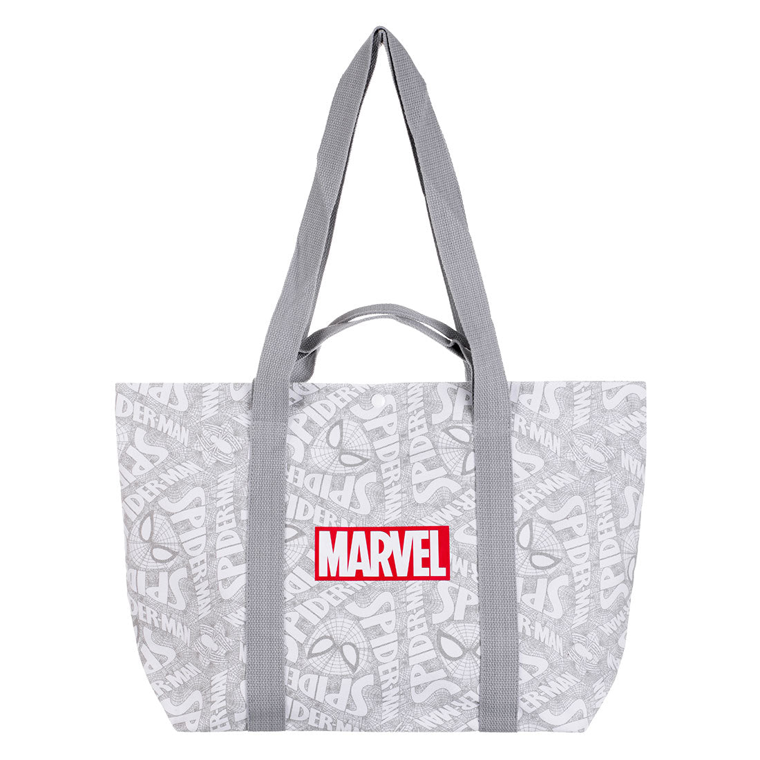 MINISO X MARVEL Tas Bahu Casual Tas Belanja Kanvas Tote Bag