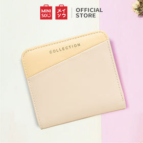 MINISO Dompet Wanita Kecil Lipat Pendek Dompet Uang Kartu Lucu Multiwarna