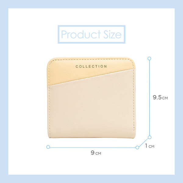 MINISO Dompet Wanita Kecil Lipat Pendek Dompet Uang Kartu Lucu Multiwarna
