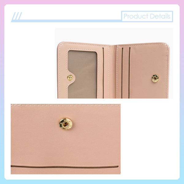 MINISO Dompet Wanita Kecil Lipat Pendek Dompet Uang Kartu Lucu Multiwarna