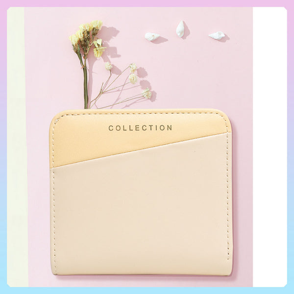 MINISO Dompet Wanita Kecil Lipat Pendek Dompet Uang Kartu Lucu Multiwarna