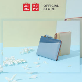 MINISO Dompet Wanita Pendek Kecil Lipat Simple Fashion Korea Elegant
