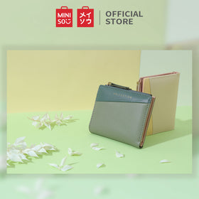MINISO Dompet Wanita Pendek Kecil Lipat Simple Fashion Korea Elegant