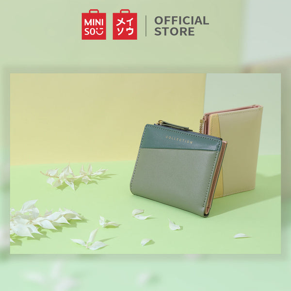 MINISO Dompet Wanita Pendek Kecil Lipat Simple Fashion Korea Elegant