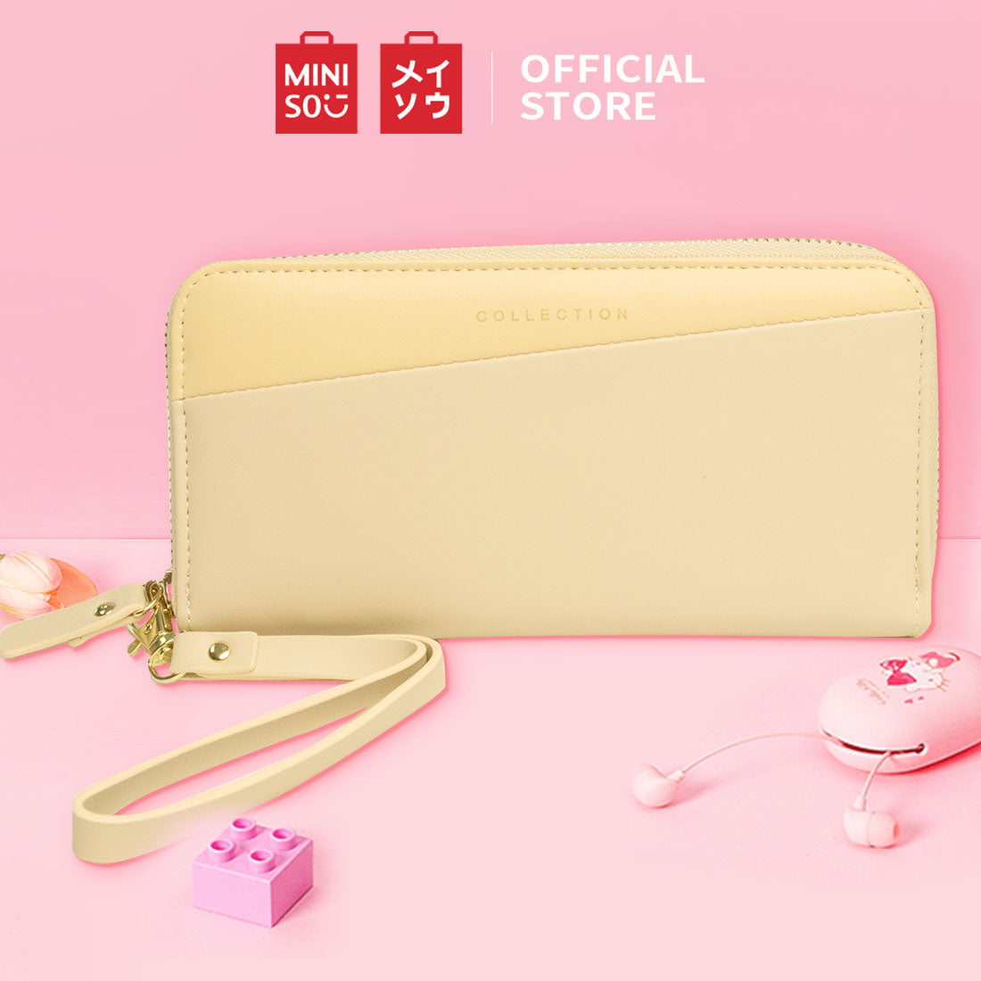 MINISO Dompet Wanita Panjang Wallet Simple Fashion Korea Elegant