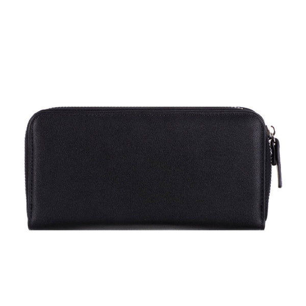 MINISO Dompet Wanita Panjang Wallet Simple Motif Elegant Metal Lucu