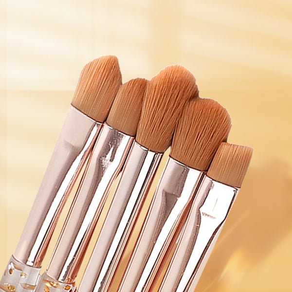 MINISO Kit Kuas Makeup Brush Spons Kosmetik 5 Pcs Set Blush Mini