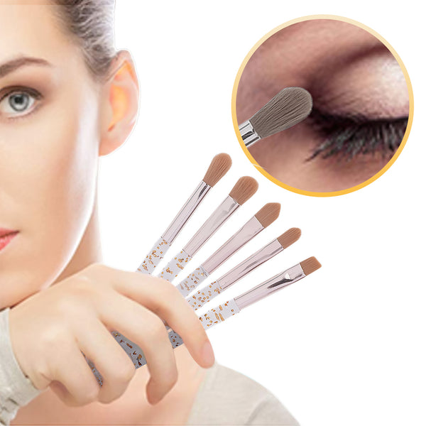 MINISO Kit Kuas Makeup Brush Spons Kosmetik 5 Pcs Set Blush Mini