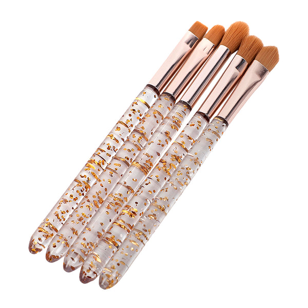 MINISO Kit Kuas Makeup Brush Spons Kosmetik 5 Pcs Set Blush Mini
