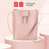 MINISO Tas Selempang Wanita Tas Bahu Bucket Bag Sling Bag Polos Lucu