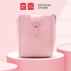 MINISO Tas Selempang Wanita Tas Bahu Bucket Bag Sling Bag Polos Lucu