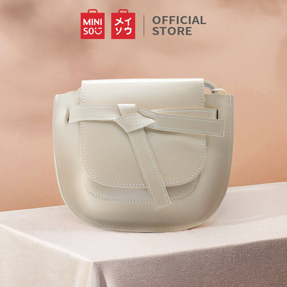 MINISO Handbag Tas Selempang Wanita Sling Bag Saddle Pesta Fashion