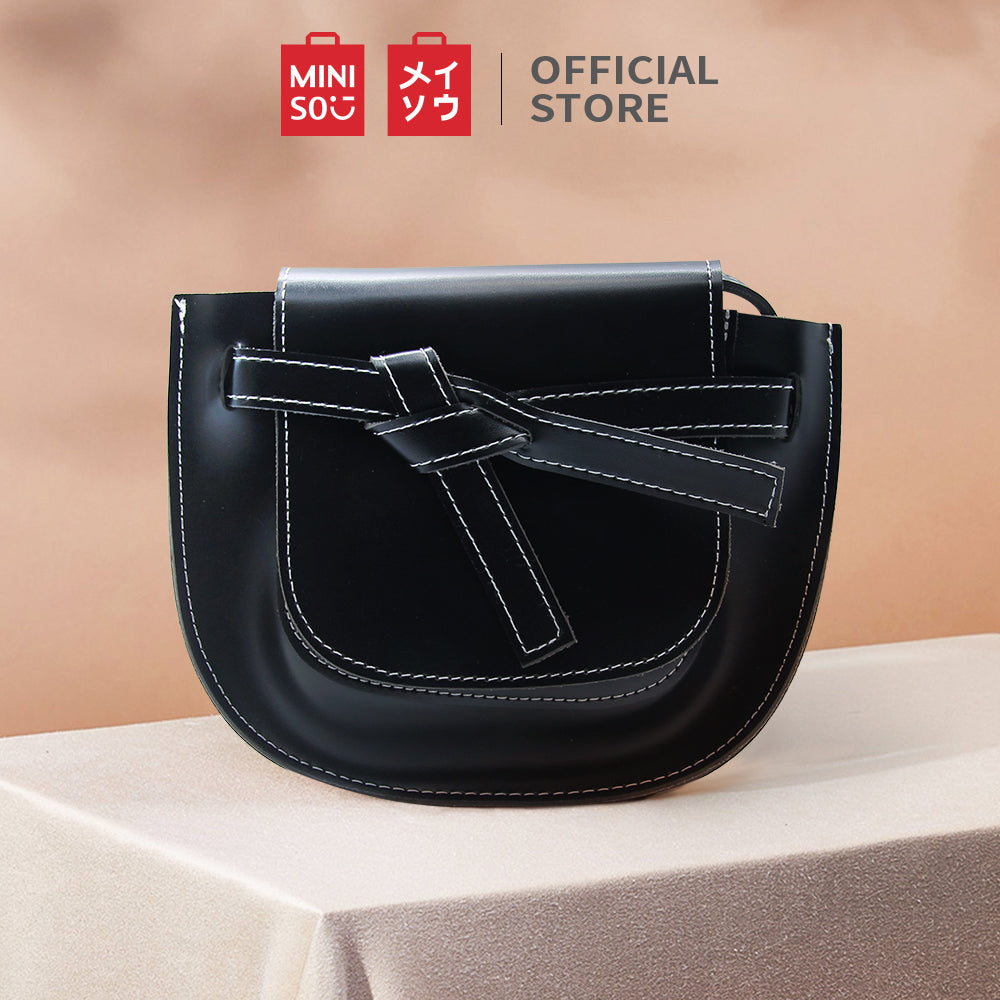 MINISO Handbag Tas Selempang Wanita Sling Bag Saddle Pesta Fashion
