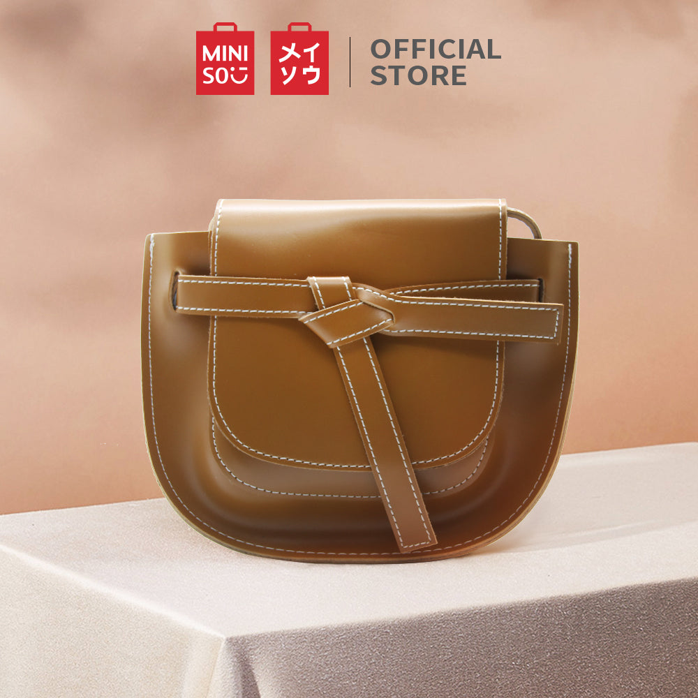MINISO Handbag Tas Selempang Wanita Sling Bag Saddle Pesta Fashion