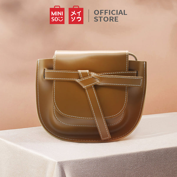MINISO Handbag Tas Selempang Wanita Sling Bag Saddle Pesta Fashion