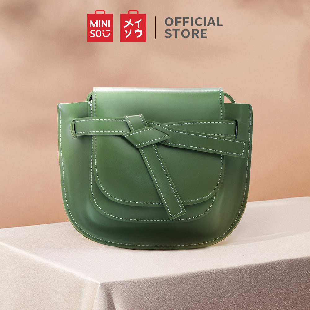MINISO Handbag Tas Selempang Wanita Sling Bag Saddle Pesta Fashion