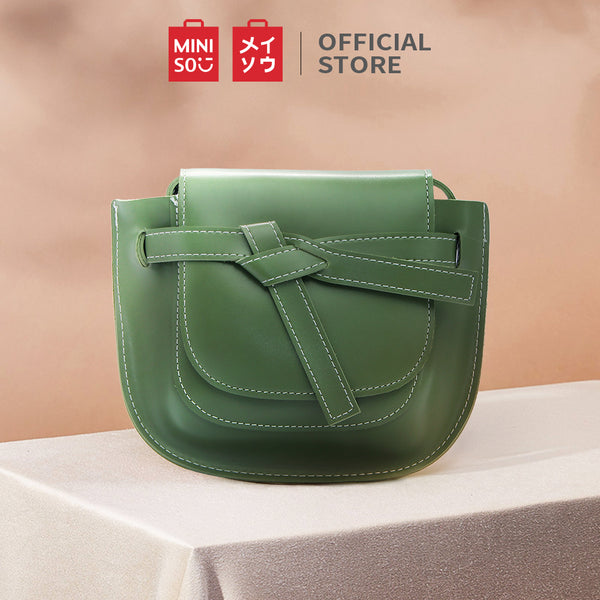 MINISO Handbag Tas Selempang Wanita Sling Bag Saddle Pesta Fashion