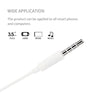 MINISO Headset Earphone Headphone Kabel Control Mic Microphone Earbuds In Ear
