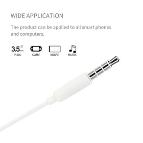 MINISO Headset Earphone Headphone Kabel Control Mic Microphone Earbuds In Ear
