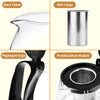 MINISO Set Teh Sederhana 5pcs/set Teh Ketel Kaca Teapot dengan 4pcs Gelas Praktis