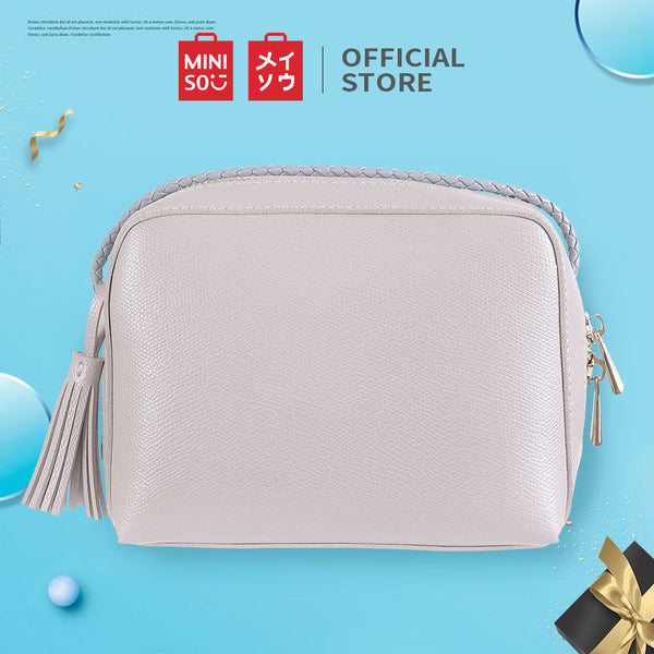 MINISO Solid Color Rectangle Crossbody Bag, Tas Selempang Wanita Transparan / Women Sling Bag