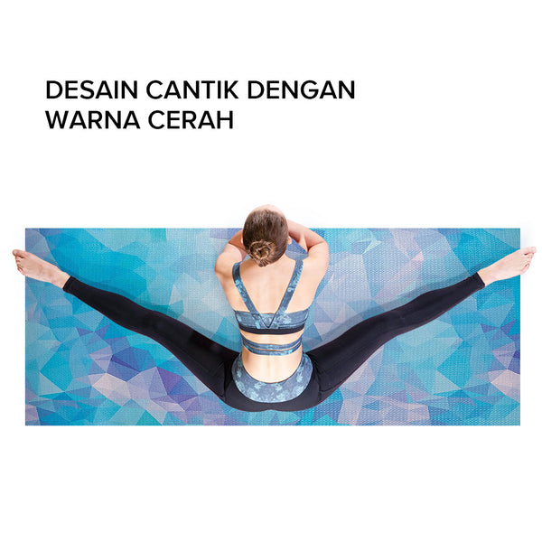 MINISO Matras Yoga/Yoga Mat/Alas Karpet Olahraga Workout Alas Gym Camping Senam Lantai Anti Selip Premium 5mm (Random Pick)
