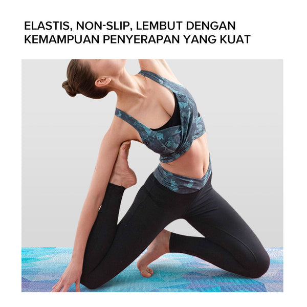 MINISO Matras Yoga/Yoga Mat/Alas Karpet Olahraga Workout Alas Gym Camping Senam Lantai Anti Selip Premium 5mm (Random Pick)