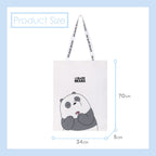 MINISO Tas Totebag Tote Shopping Bag Belanja We Bare Bears Canvas Kain
