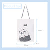 MINISO Tas Totebag Tote Shopping Bag Belanja We Bare Bears Canvas Kain