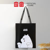 MINISO Tas Totebag Tote Shopping Bag Belanja We Bare Bears Canvas Kain