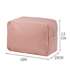 MINISO MINIGO Tas Kosmetik Portable Ritsleting Ganda