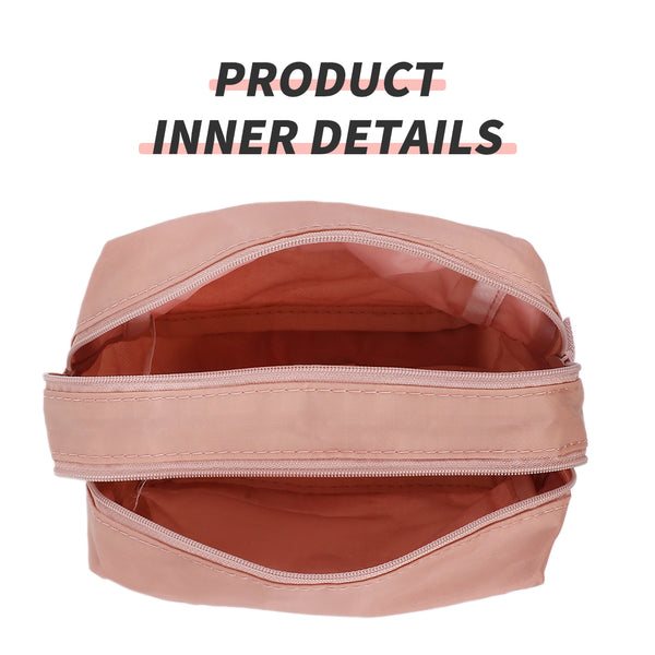 MINISO MINIGO Tas Kosmetik Portable Ritsleting Ganda