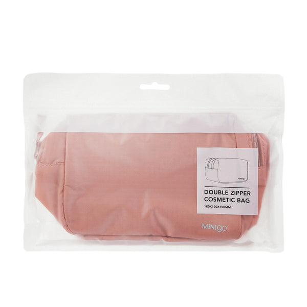 MINISO MINIGO Tas Kosmetik Portable Ritsleting Ganda