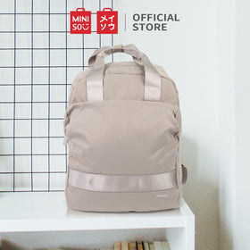 MINISO Tas Ransel Laptop Kasual Tas Punggung Wanita Cewek Tas Laptop