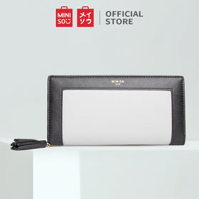 Miniso Official Women's Long Wallet With Tassels-dompet panjang